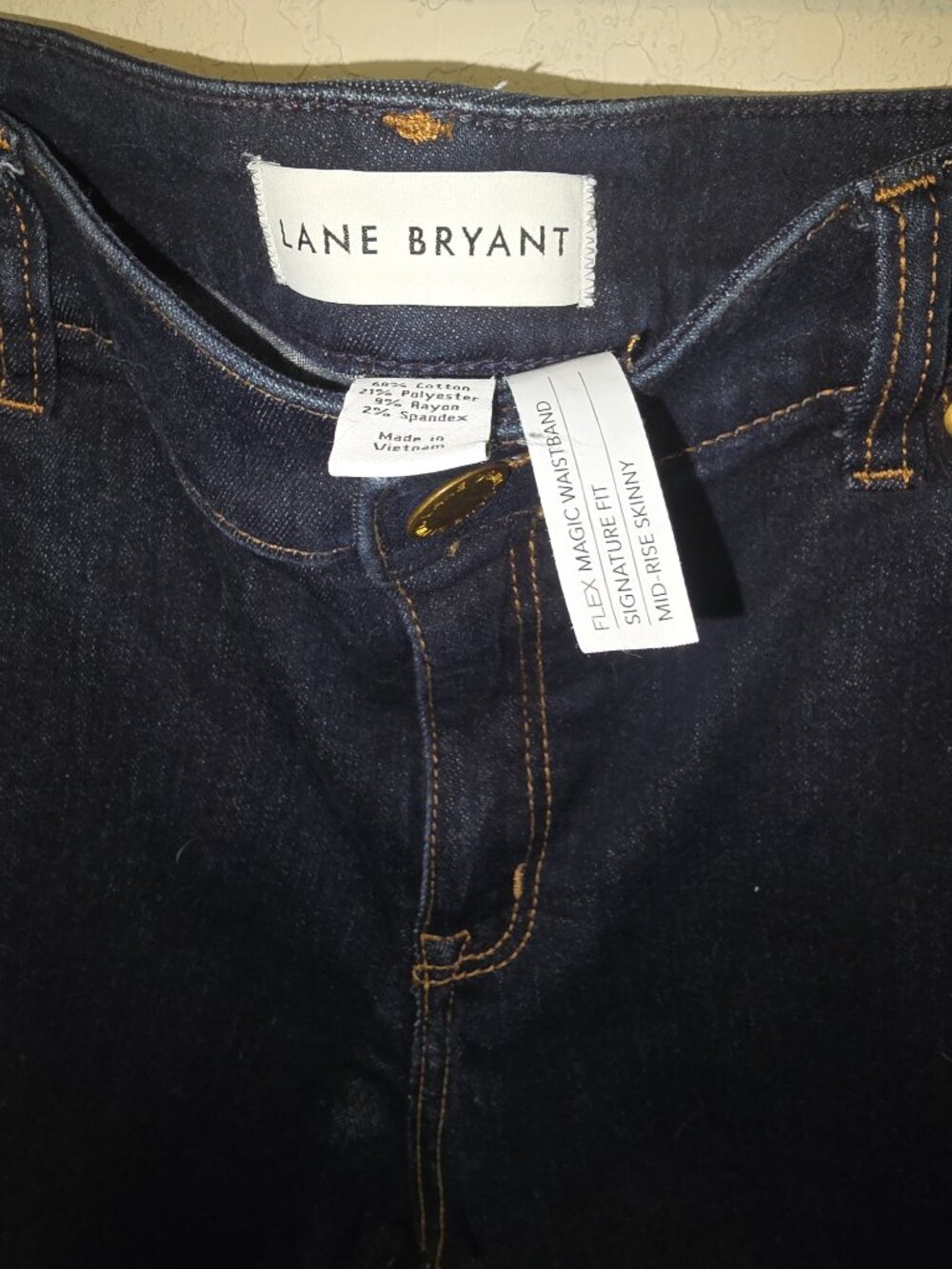 Lane Bryant Flex Magic Waistband Mid Rise Skinny Ankle Jeans — Size 18 — 29" In